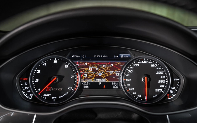 Audi RS6 cena 195000 przebieg: 250000, rok produkcji 2016 z Warszawa małe 781